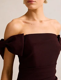 Kalee Bow Wrap Skirt Dress