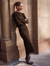 Ally Knitted Midi Skirt