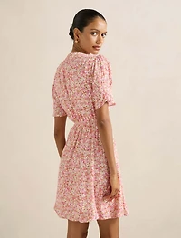 Saffron Petite Printed Sun Dress
