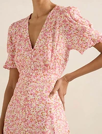 Saffron Petite Printed Sun Dress
