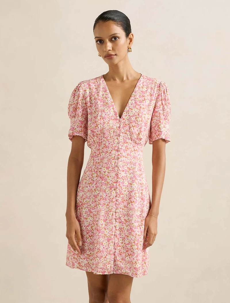 Saffron Petite Printed Sun Dress