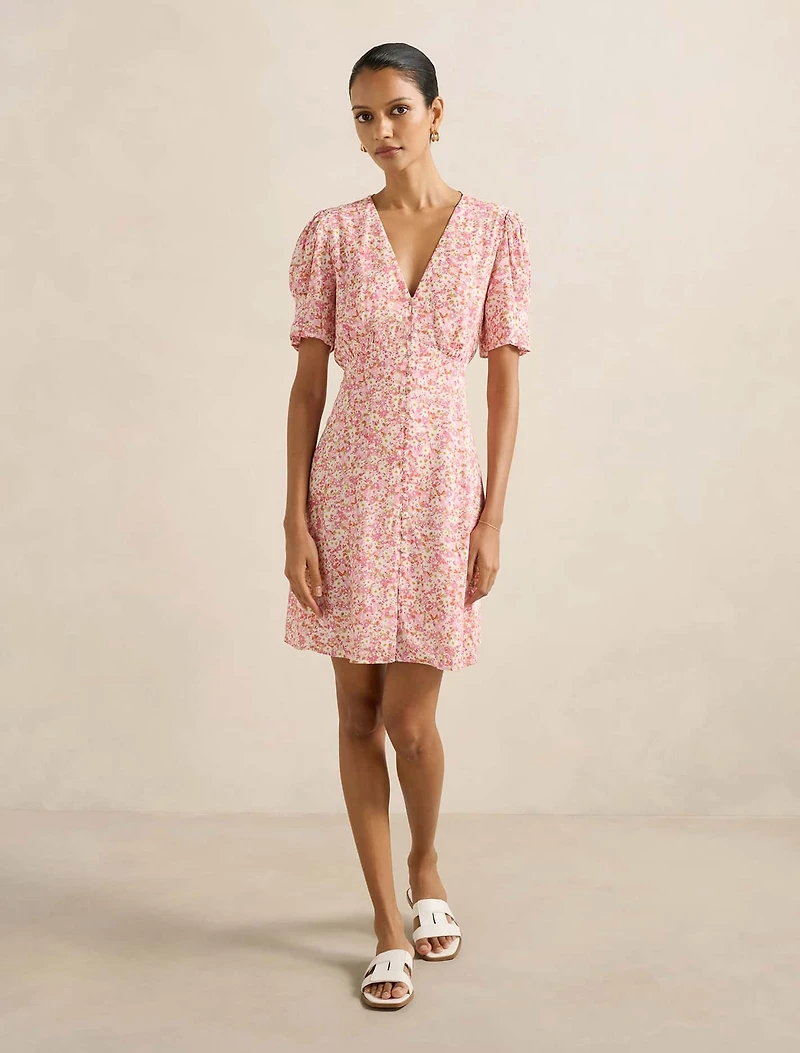 Saffron Petite Printed Sun Dress