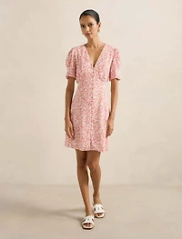 Saffron Petite Printed Sun Dress