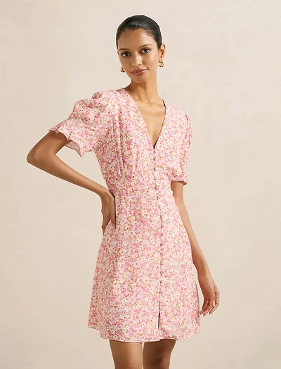 Saffron Petite Printed Sun Dress