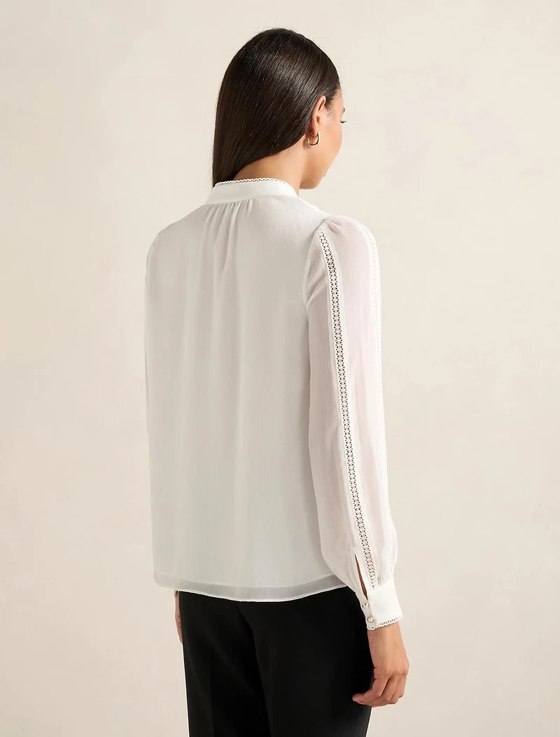 Morgan Trimmed Blouse
