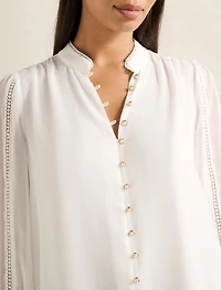Morgan Trimmed Blouse