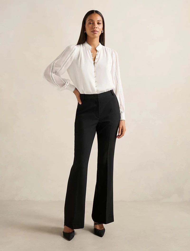 Morgan Trimmed Blouse