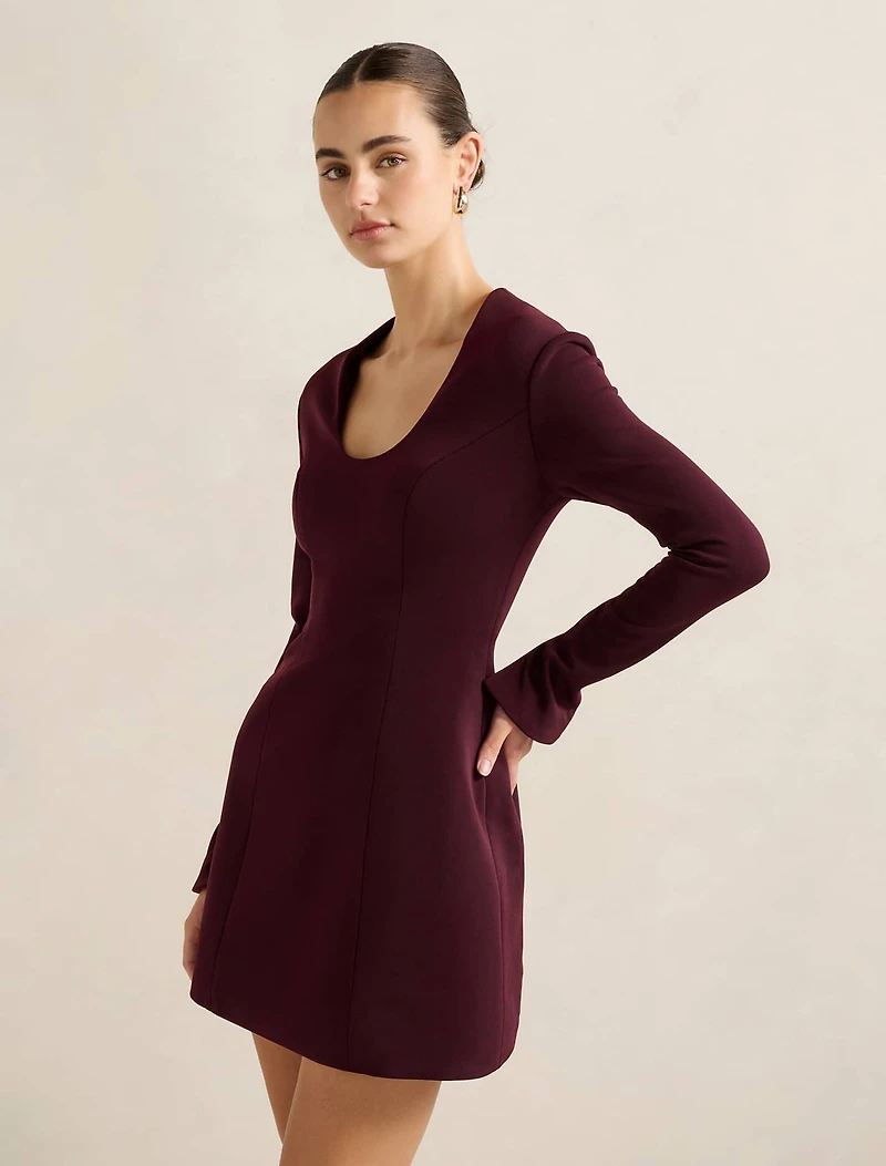 Ruby Long Sleeve Structured Mini
