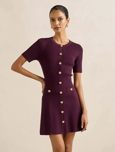 Mallory Petite Button Detail Mini