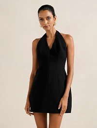 Riley Petite Structured Halter Mini