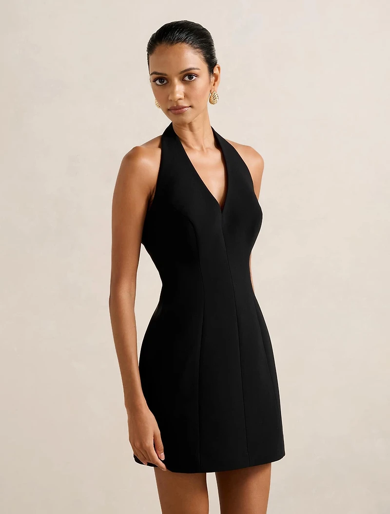 Riley Petite Structured Halter Mini