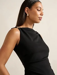 Cleo Hardware Detail Cowl Top