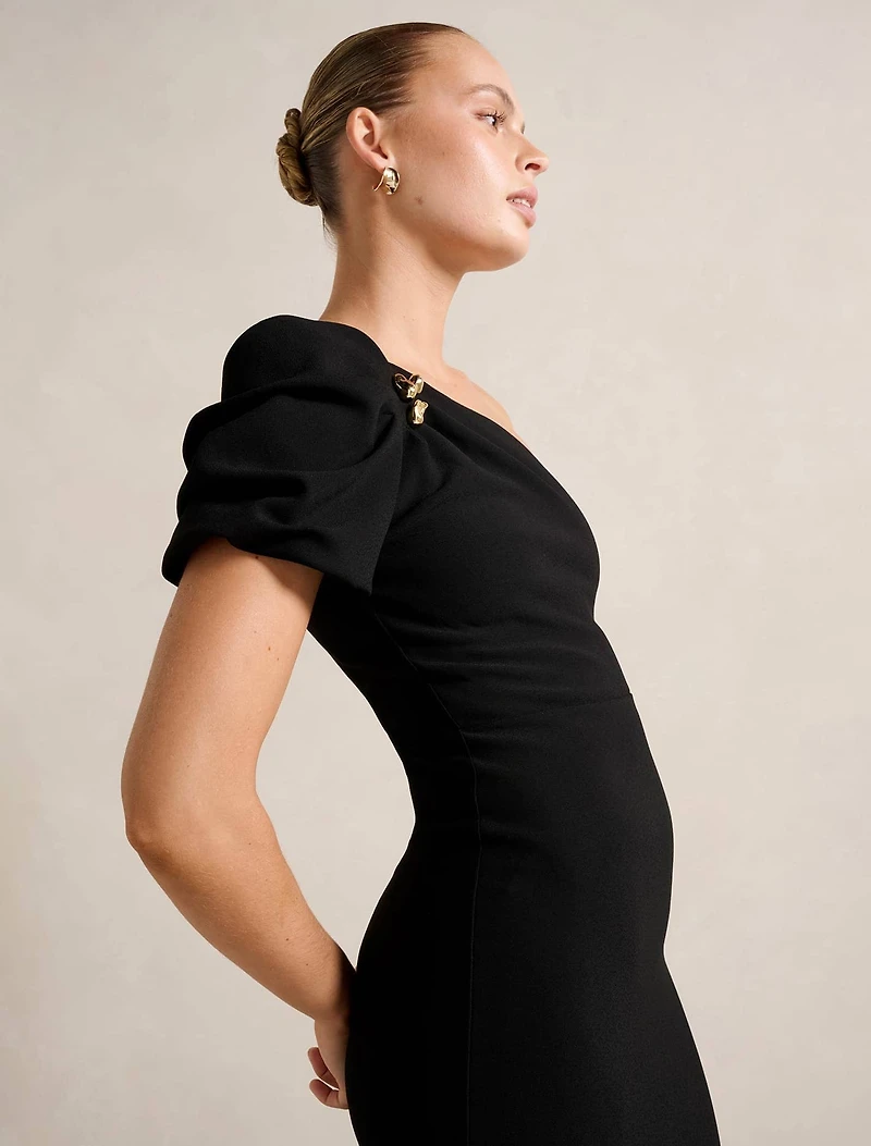 Linda One Shoulder Midi