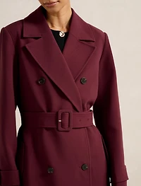 Lydia Petite Crepe Trench