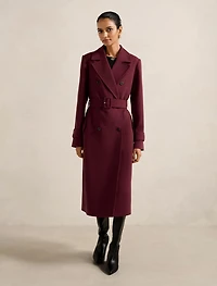 Lydia Petite Crepe Trench