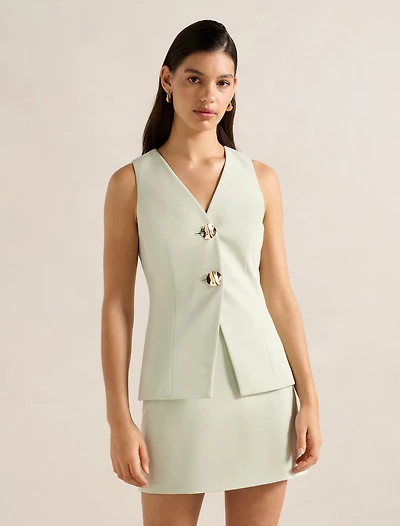 Veda Long Waistcoat
