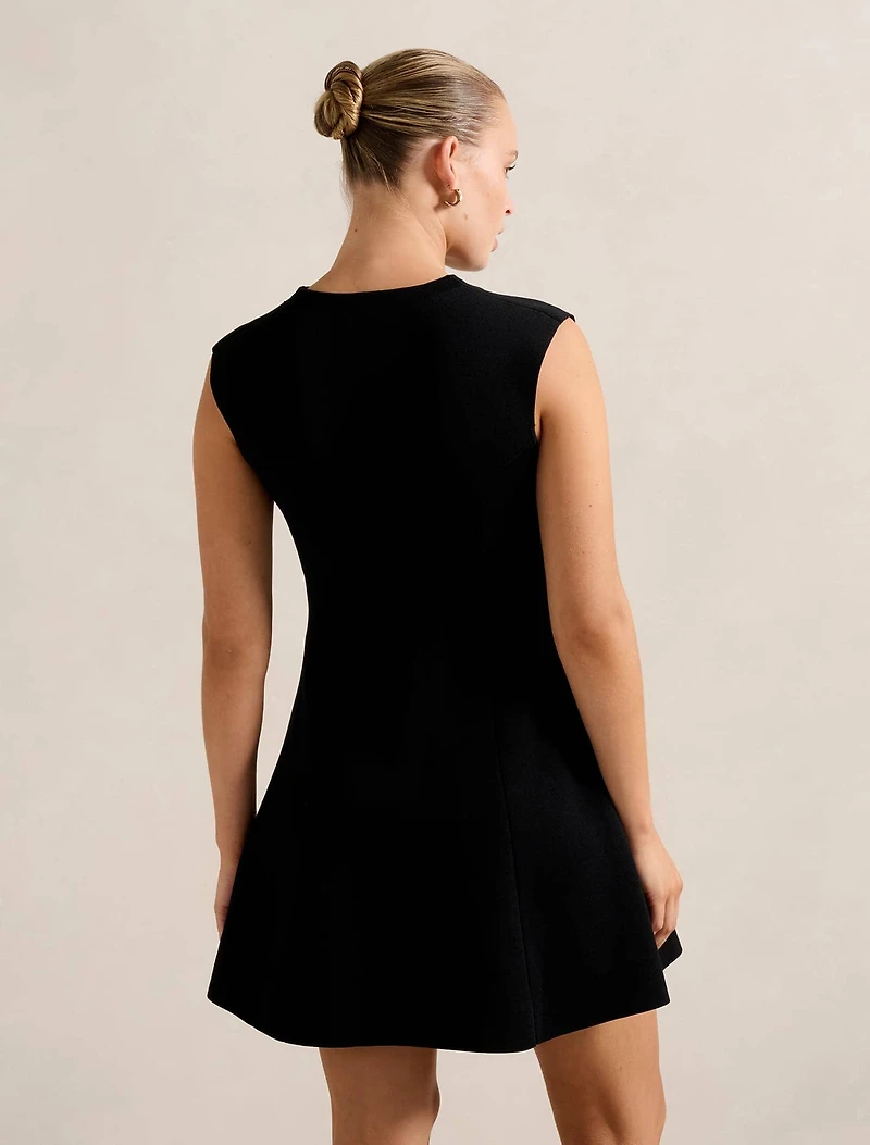 Katerina Crepe Knit Mini Dress