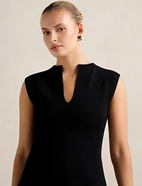 Katerina Crepe Knit Mini Dress