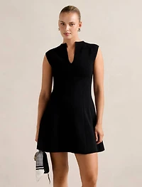Katerina Crepe Knit Mini Dress