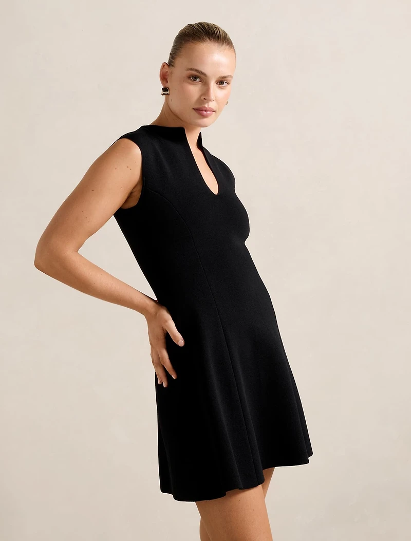 Katerina Crepe Knit Mini Dress
