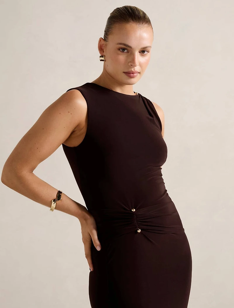 Jess Hardware Bodycon Maxi Dress