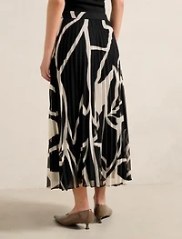 Elsie Belted Pleated Skirt