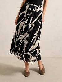 Elsie Belted Pleated Skirt