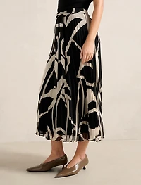Elsie Belted Pleated Skirt