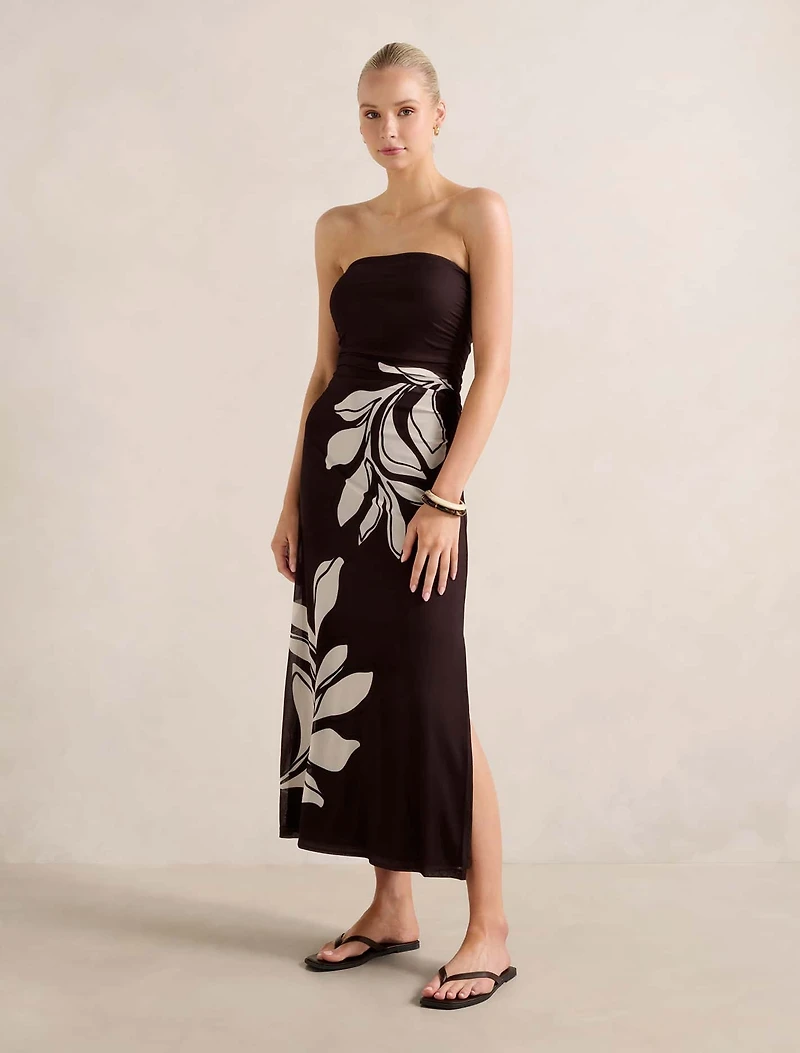 Mimi Mesh Ruched Midi Dress