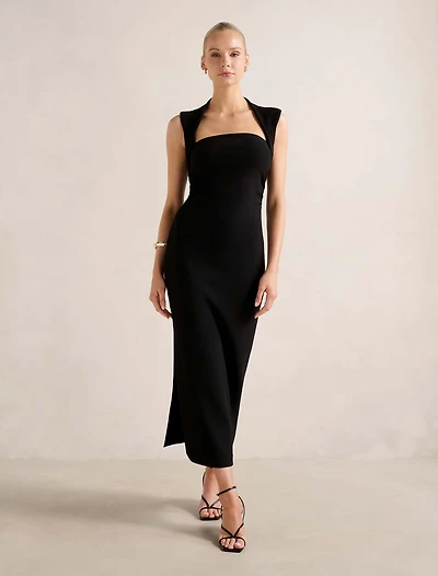 Rose Bodycon Midi Dress