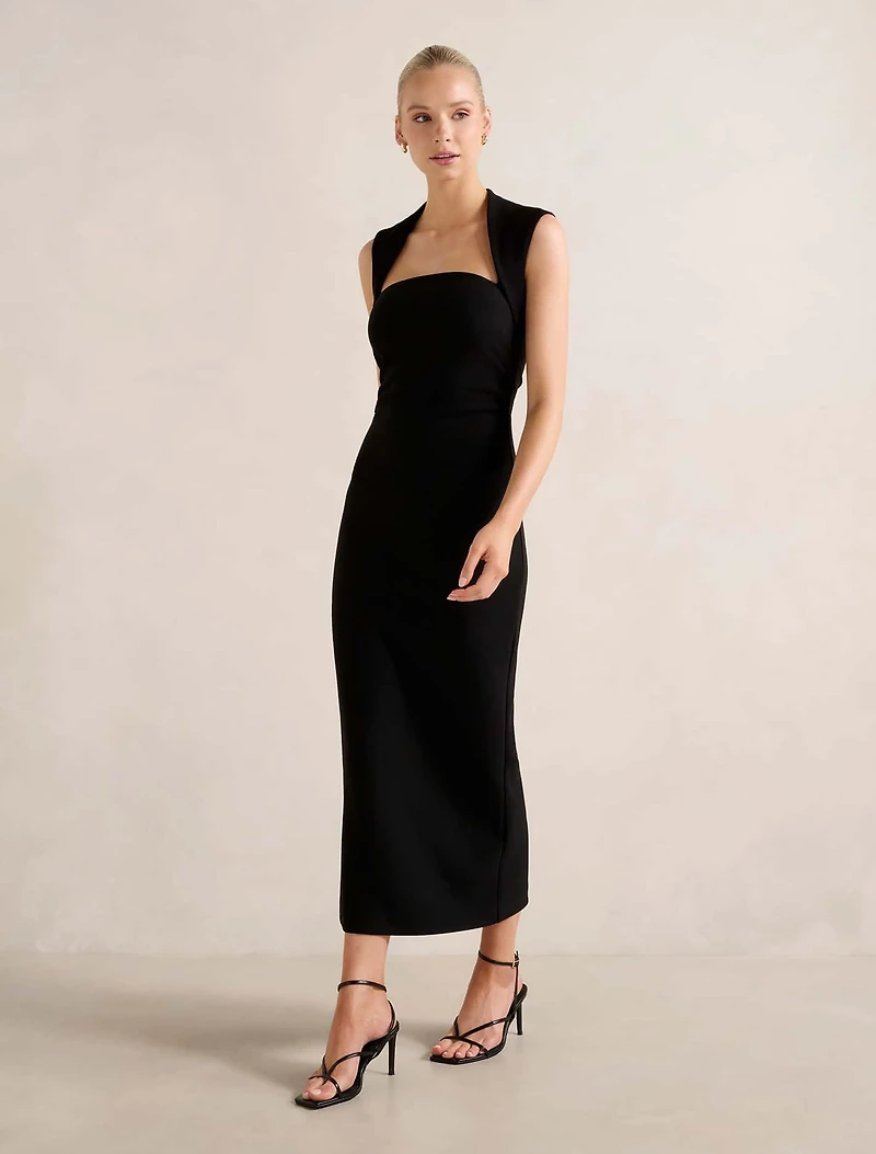Rose Bodycon Midi Dress