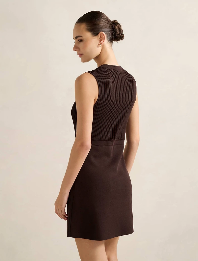Issie Stitch Interest Mini Dress