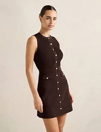 Issie Stitch Interest Mini Dress