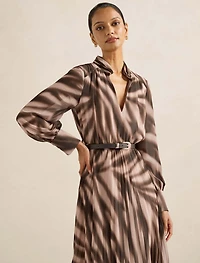 Skyla Petite Pleated Midi