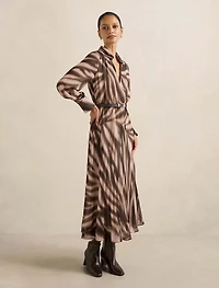 Skyla Petite Pleated Midi