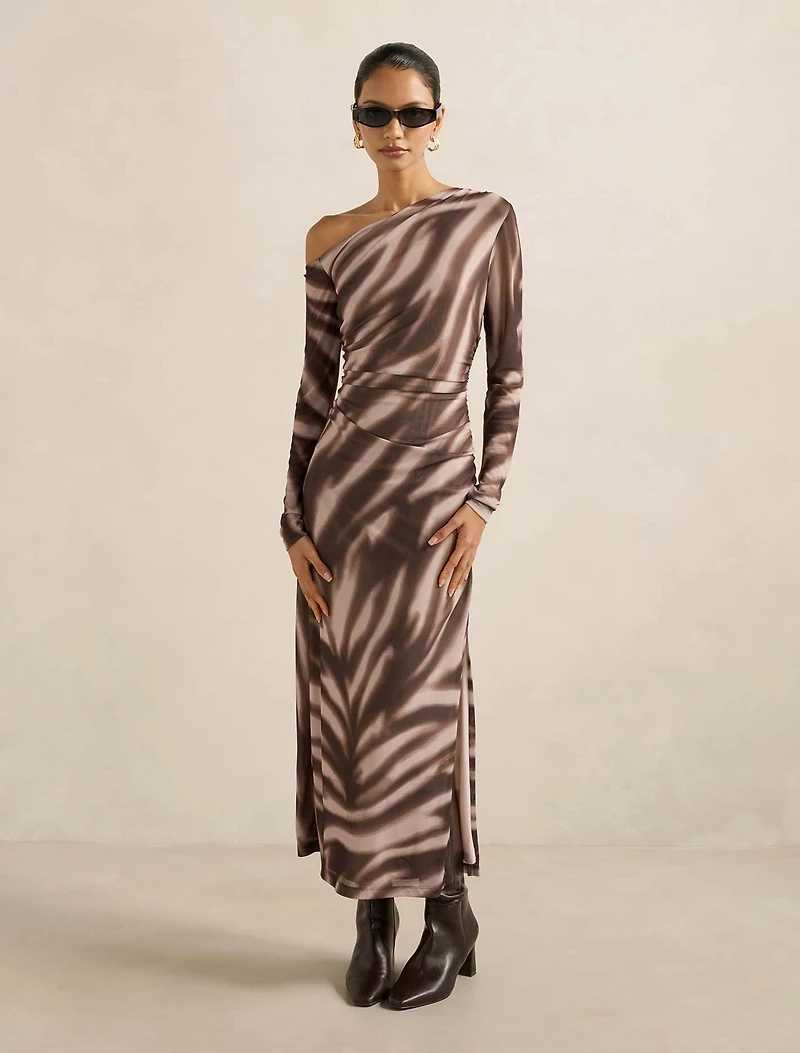 Gemma Petite Tipped Shoulder Midi