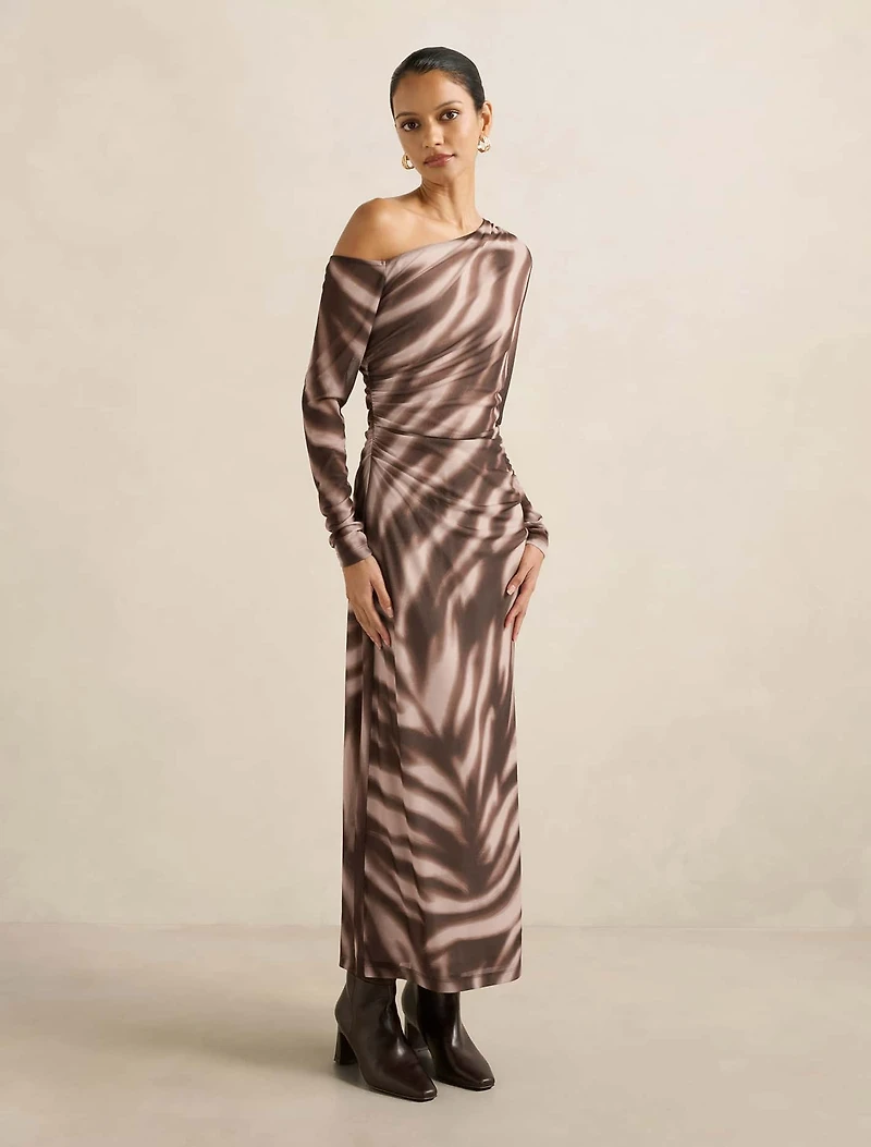 Gemma Petite Tipped Shoulder Midi