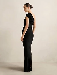 Robyn One-Shoulder Jersey Maxi Dress