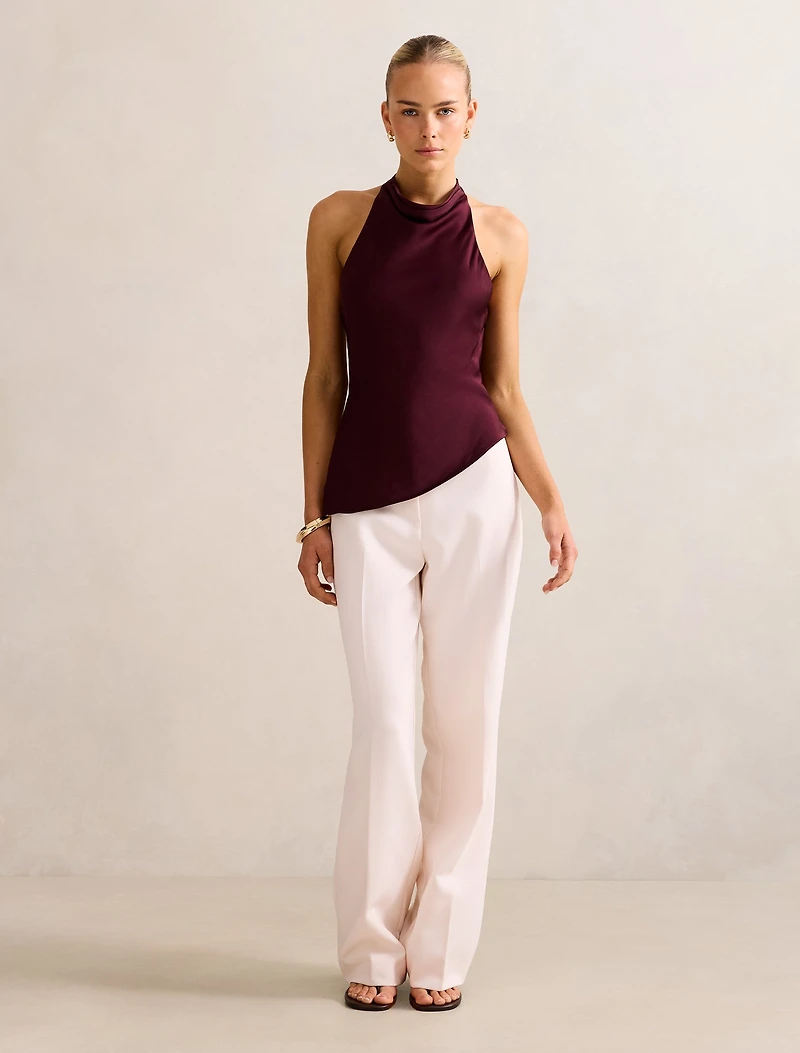 Skyler Halter Satin Top