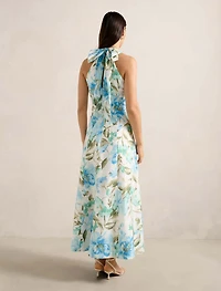 Sallie Halter Bow Midi Dress