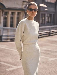 Cora Cinched Hem Knit Sweater