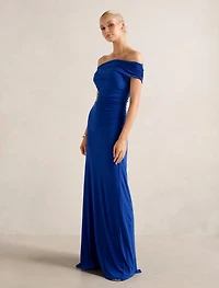 Romy Off Shoulder Jersey Maxi Dress