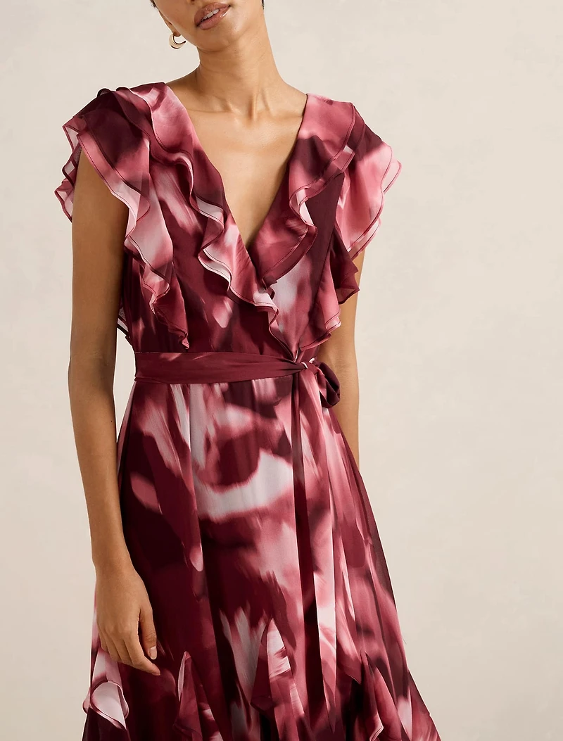 Naya Petite Ruffle Midi Dress