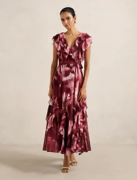 Naya Petite Ruffle Midi Dress