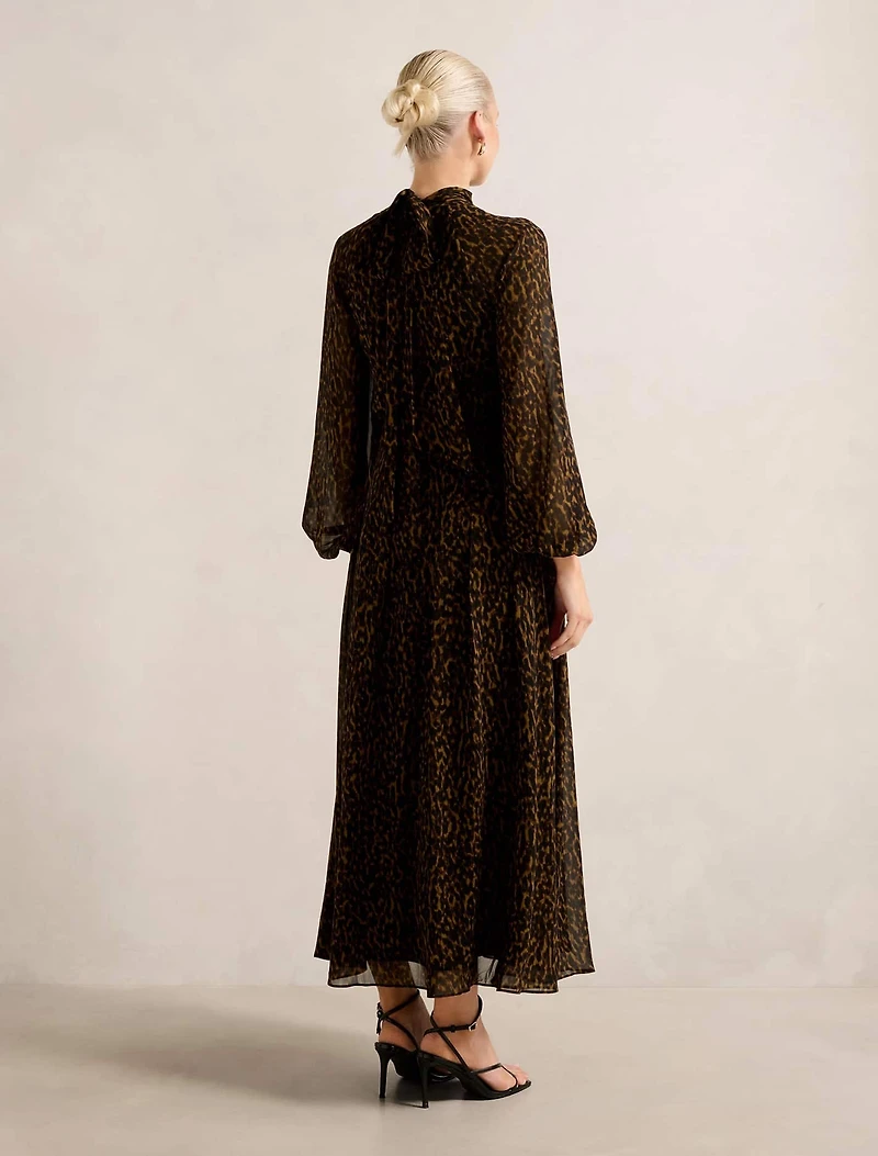 Janelle Printed Raglan Maxi Dress