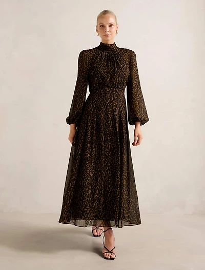 Janelle Printed Raglan Maxi Dress