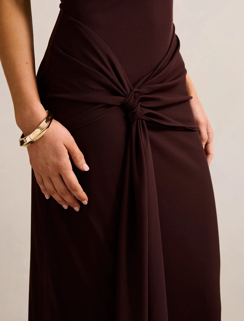 Abby Halter Mesh Maxi Dress