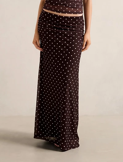 Mimi Flute Maxi Skirt