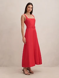 Hayden Square Neck Midi Dress