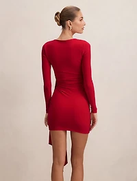 Susie Draped Jersey Mini Dress